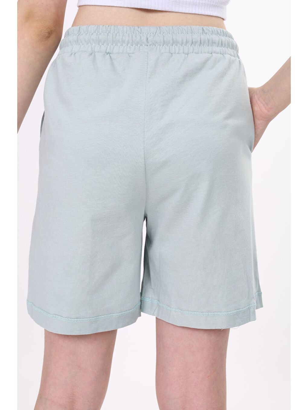 Toontoykids Gri Kız Çocuk Nakışlı Şort - 2