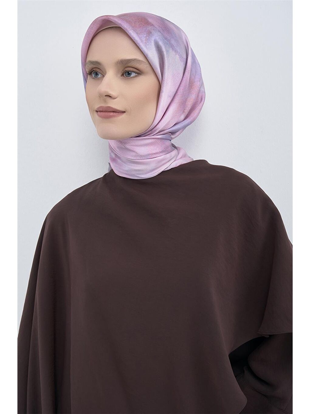 Fuşya Saf İpek Sura Eşarp 9501D 83-2