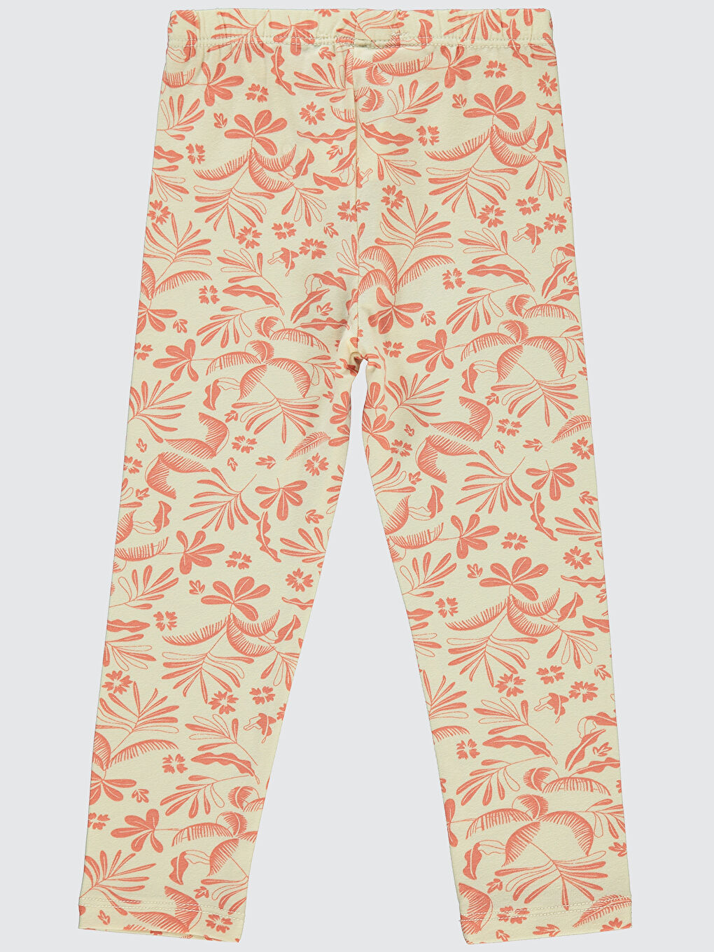 Kahverengi Girls Kız Çocuk Tayt 2-5 Yaş Açık Krem-1