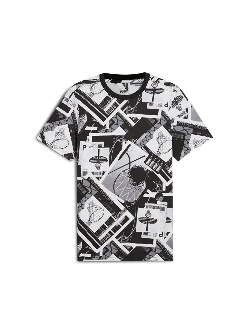 Karışık Winning Shot Aop Erkek Yuvarlak Yaka Spor Tişört-3