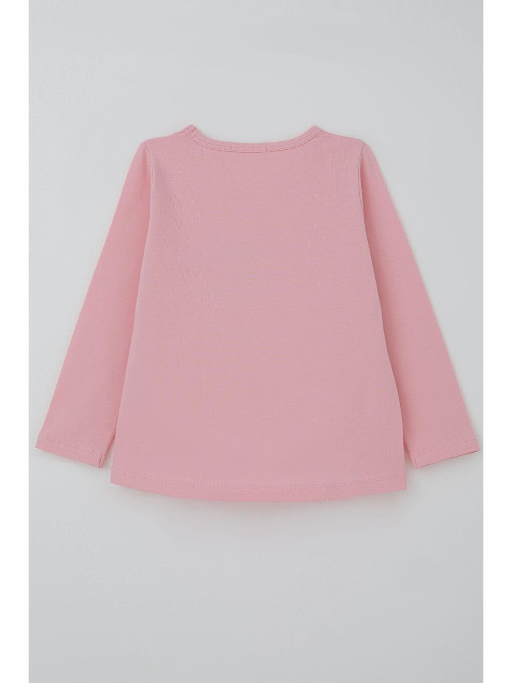 Kız Çocuk Uzun Kollu Tişört Arkadaş Temalı Minnoş Ayıcıklar Pembe (3-8 Yaş)-1