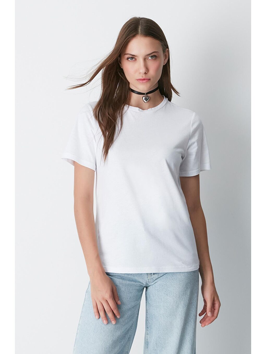 Bisiklet Yaka Kısa Kol 2'li Basic T-Shirt 960 Siyah/Beyaz-4