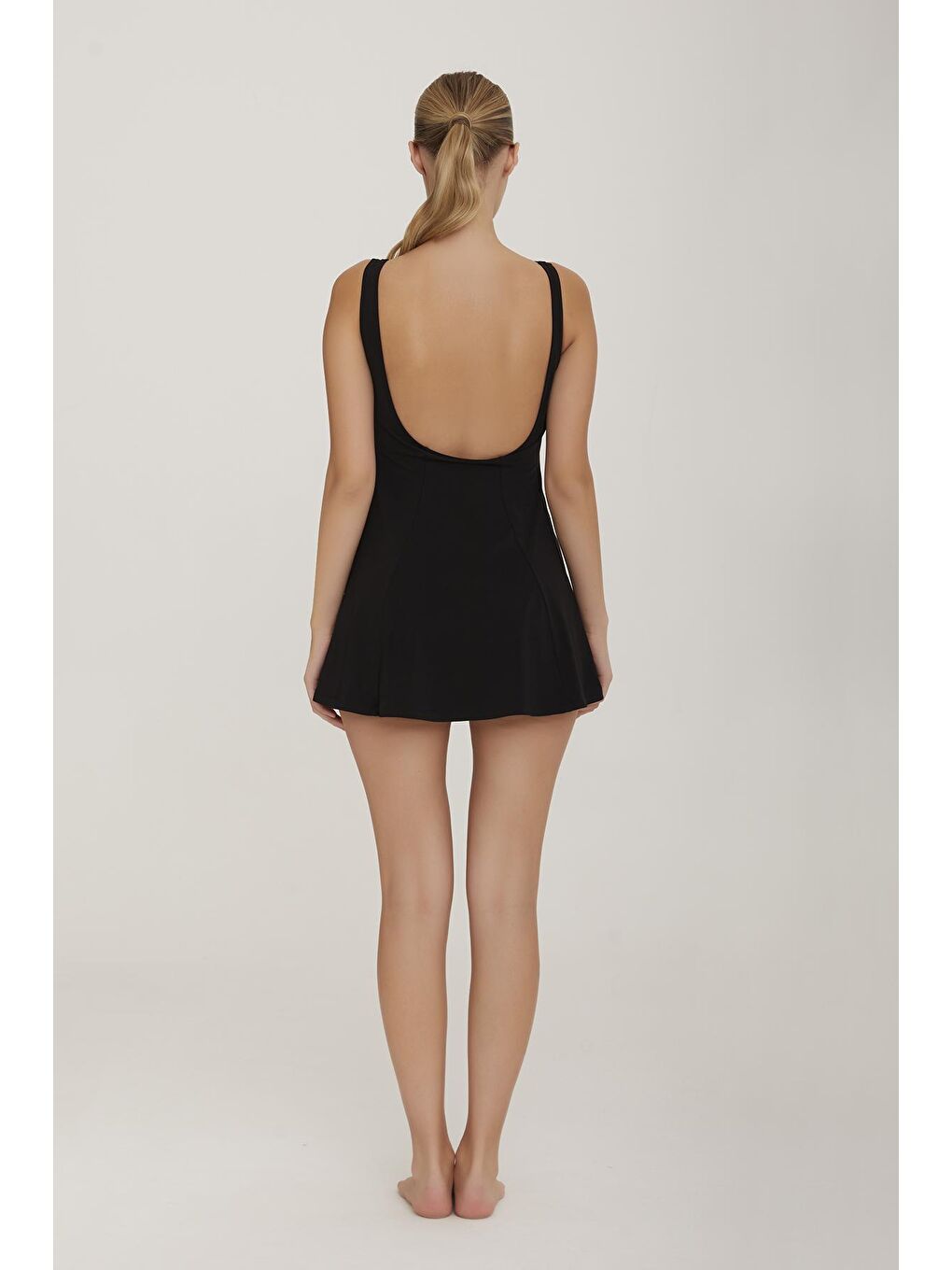 Sıfır Kol Mayo Yarı Kapalı Mayo Yudel 3147 Siyah-2