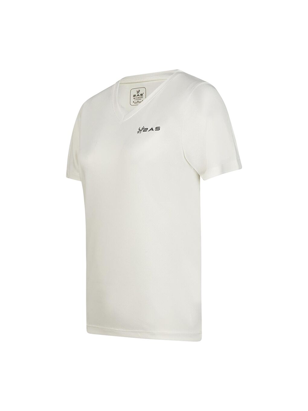 Freda V Yaka Kadın Tişört Beyaz-1