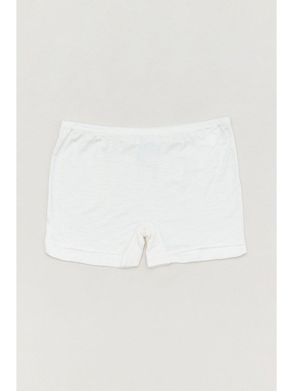 Ekru Elastanlı Boxer