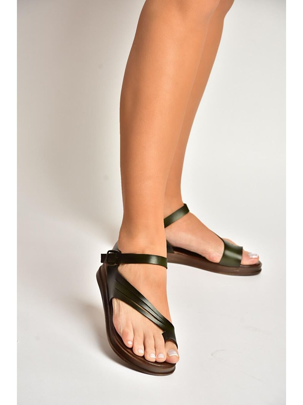 Yeşil Kadın Sandalet U390903603-1