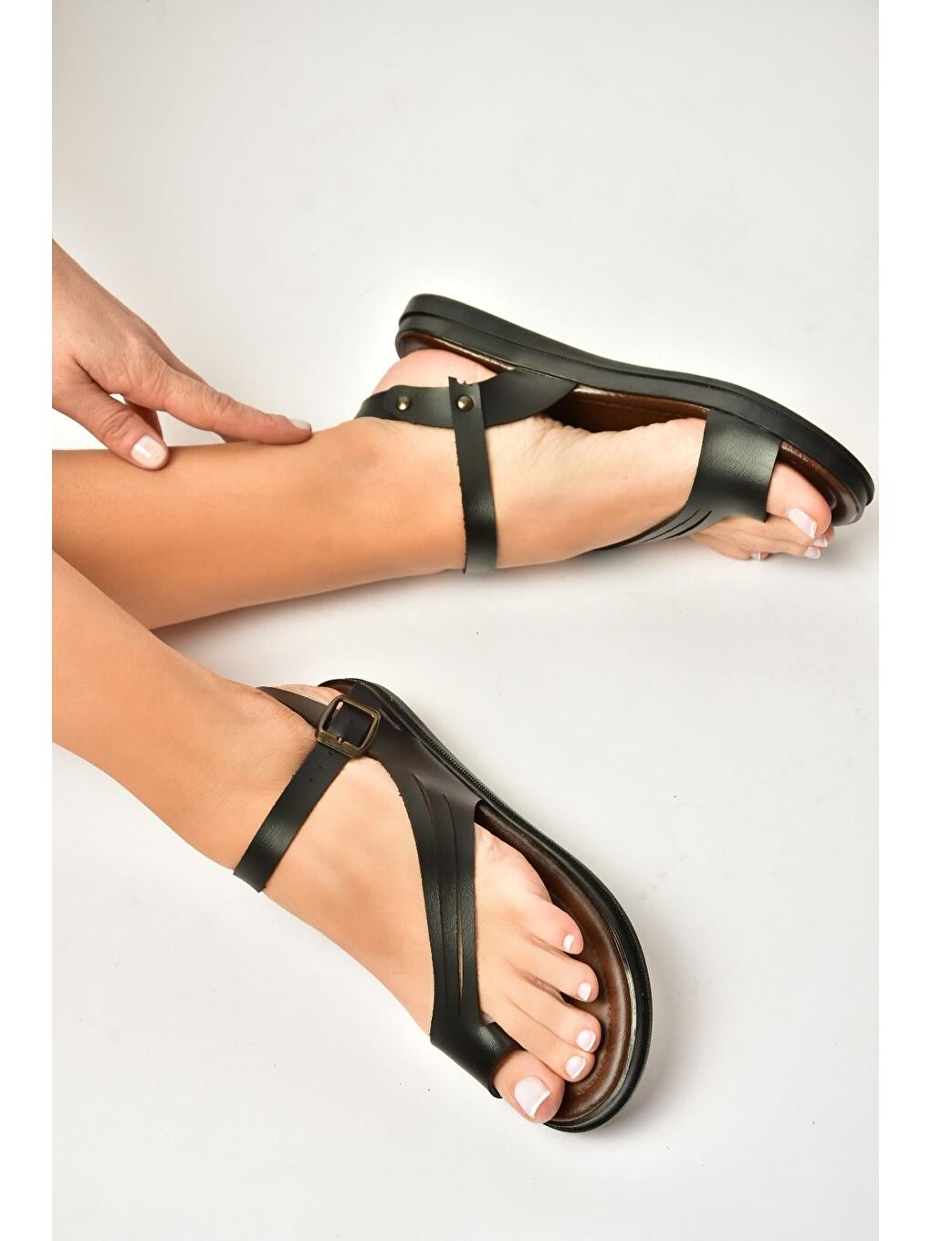 Yeşil Kadın Sandalet U390903603-3