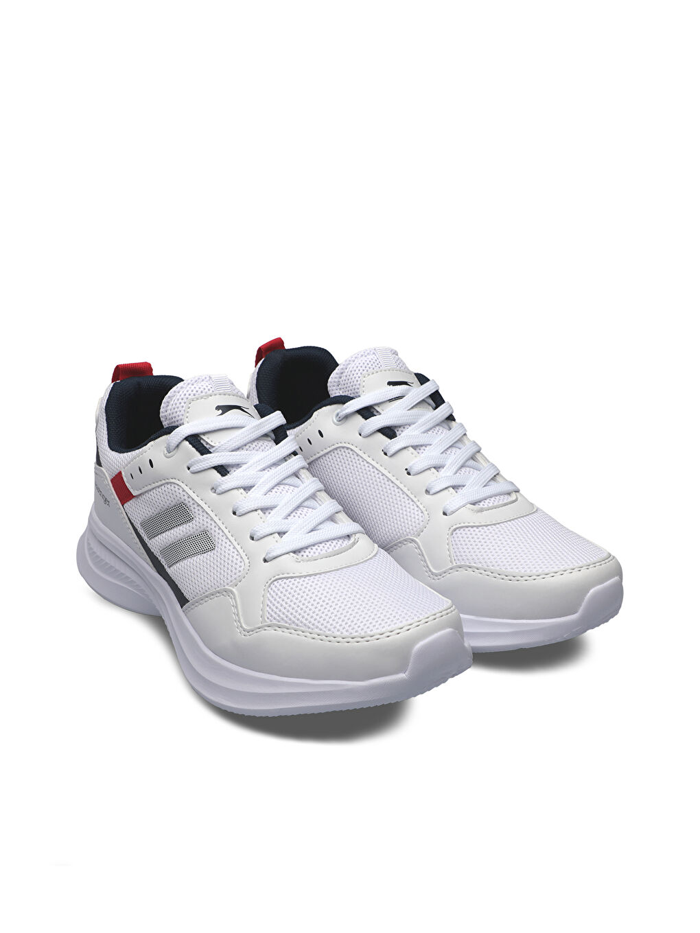 ZAYN Erkek Sneaker Ayakkabı Beyaz / Lacivert / Kırmızı-1