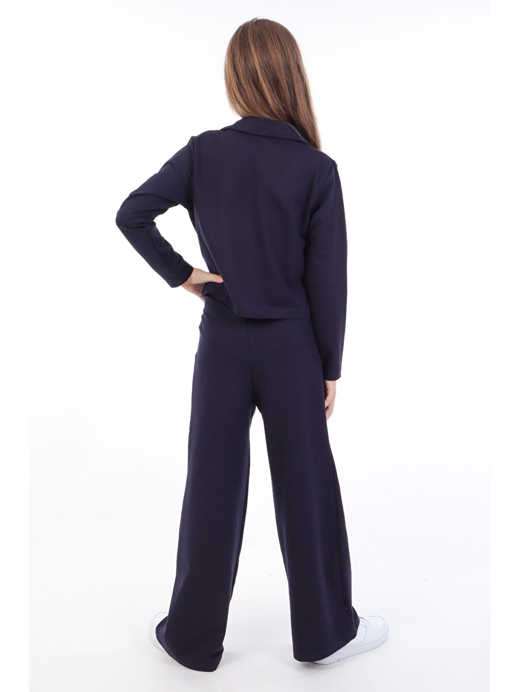 Lacivert Kız Çocuk Ceketli Takım-1