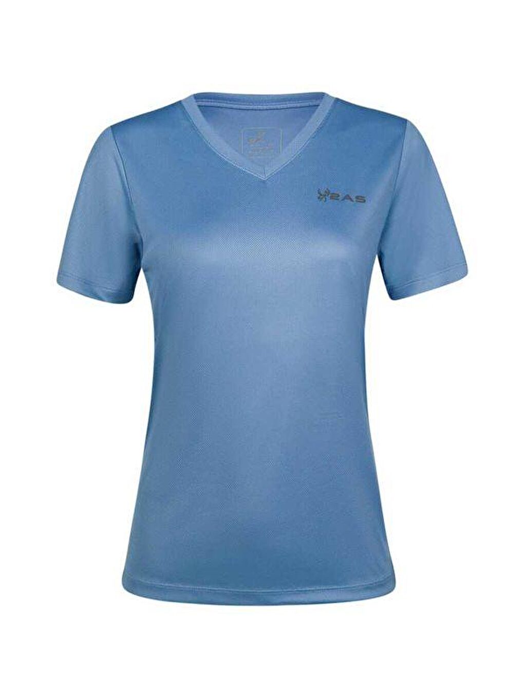 Freda V Yaka Kadın Tişört Mavi