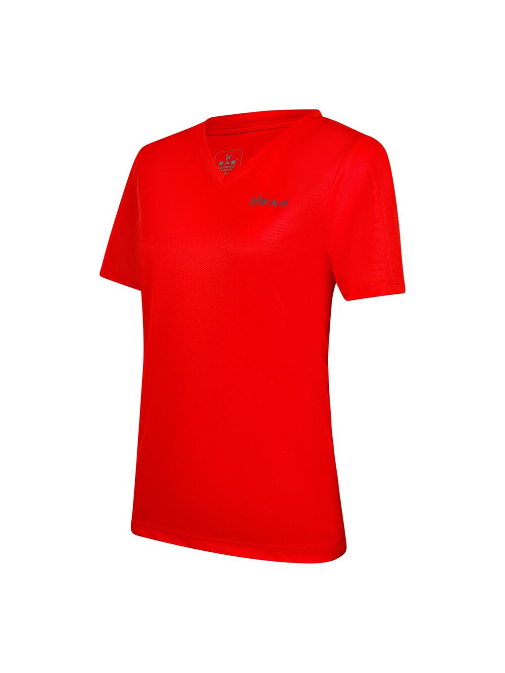 Freda V Yaka Kadın Tişört Kırmızı-1