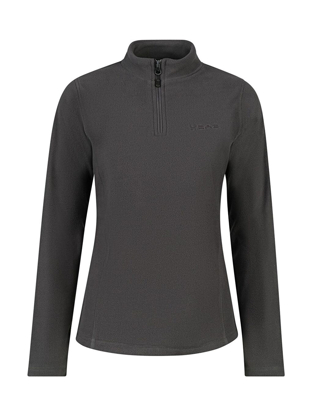 Camila Kadın Yarım Fermuarlı İnce Polar Sweatshirt Antrasit
