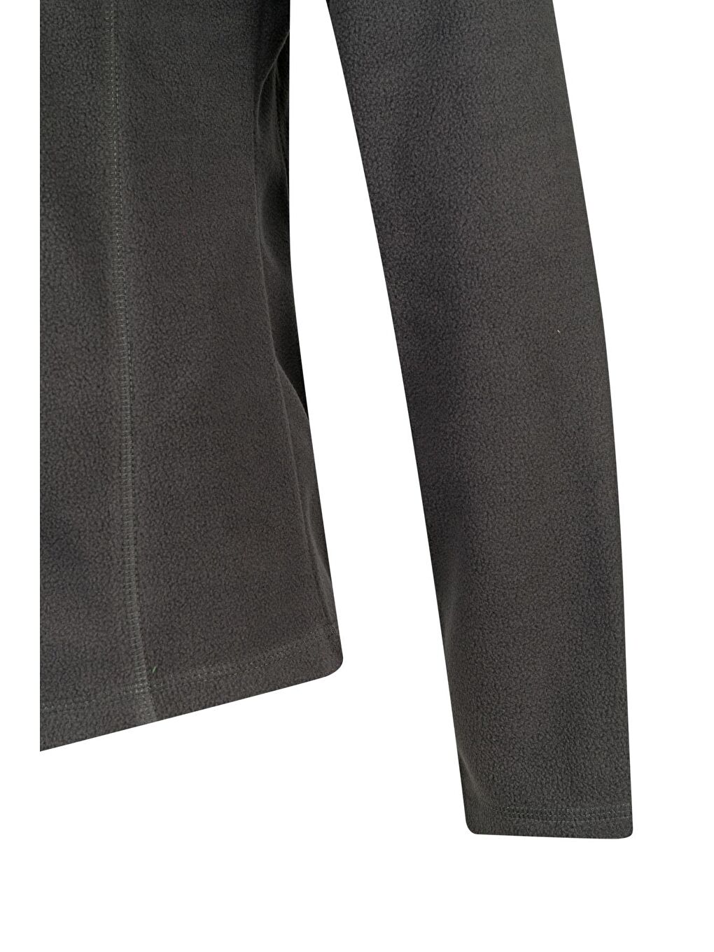 Camila Kadın Yarım Fermuarlı İnce Polar Sweatshirt Antrasit-3