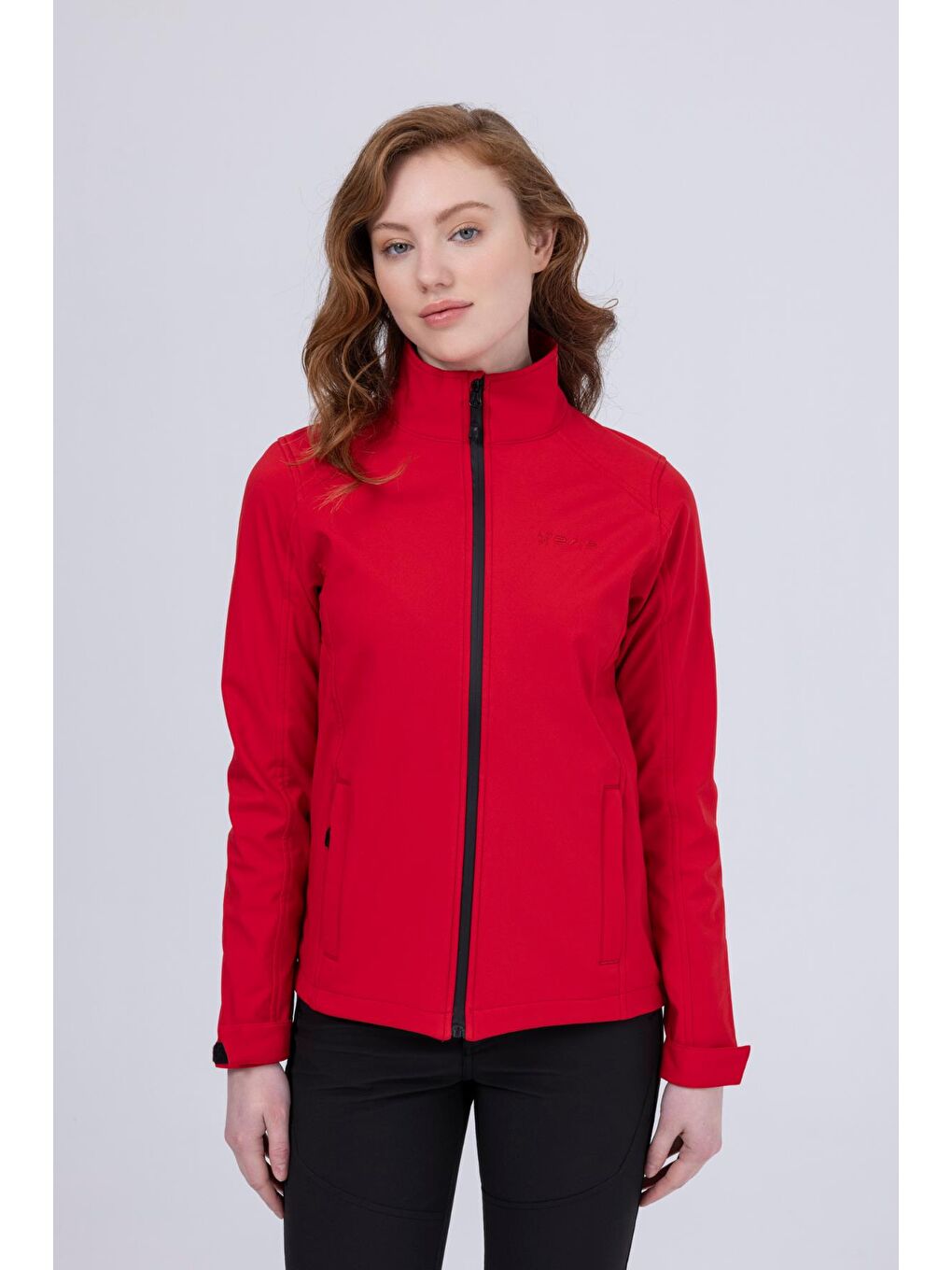 Bianca İnce Softshell Kadın Ceket Kırmızı-1