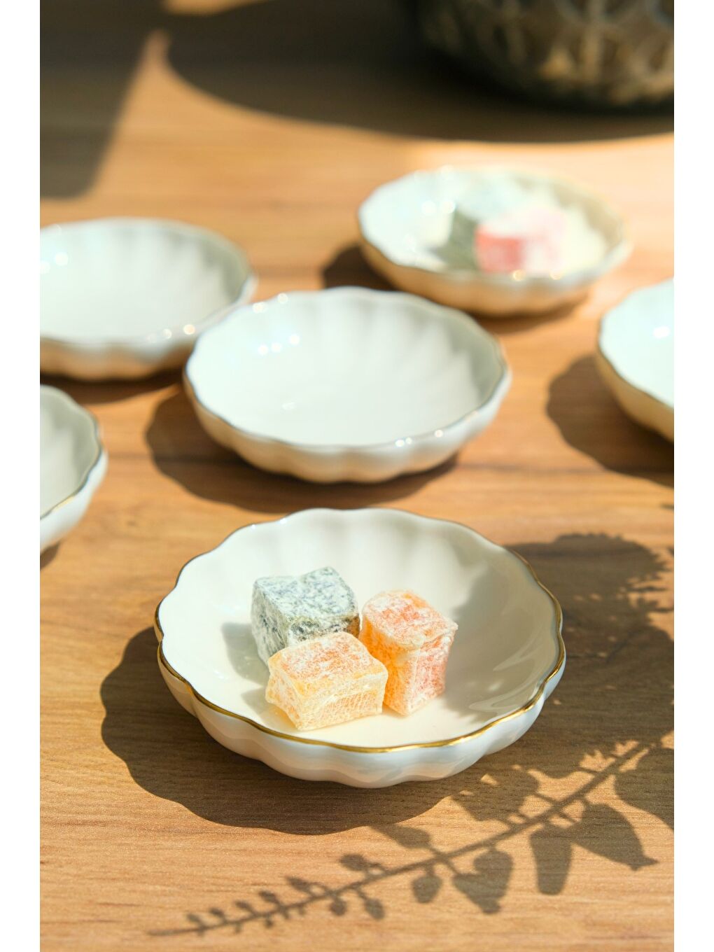 Ekru Bone Luz Kase Altın File 6 Parça 8cm BNLZF08KSS220-1