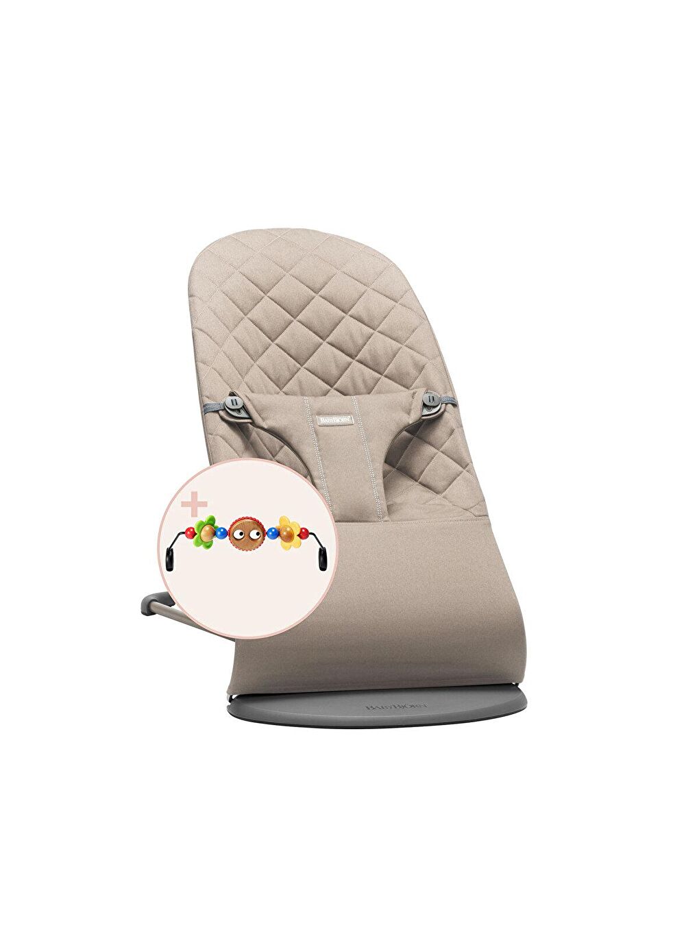 BabyBjörn Balance Bliss Ana Kucağı Pamuk Oyuncaklı /Sand Grey