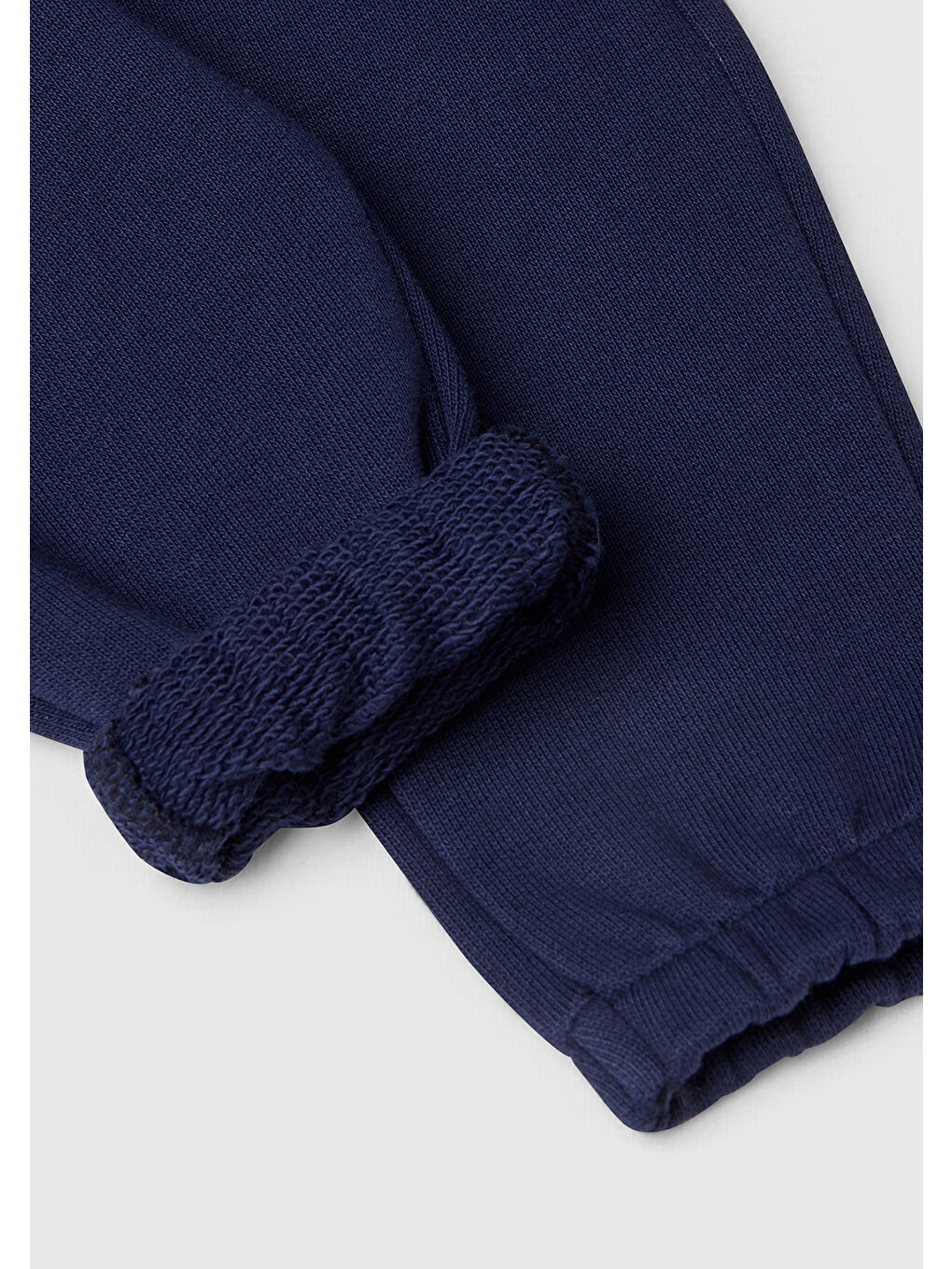 Bebek Lacivert Arkası Tavşan Detaylı Beli Lastikli Eşofman Altı-2