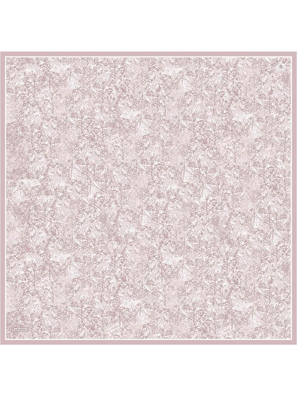 Pembe Çiçek Desenli Saf İpek Sura Eşarp 9311 86-3