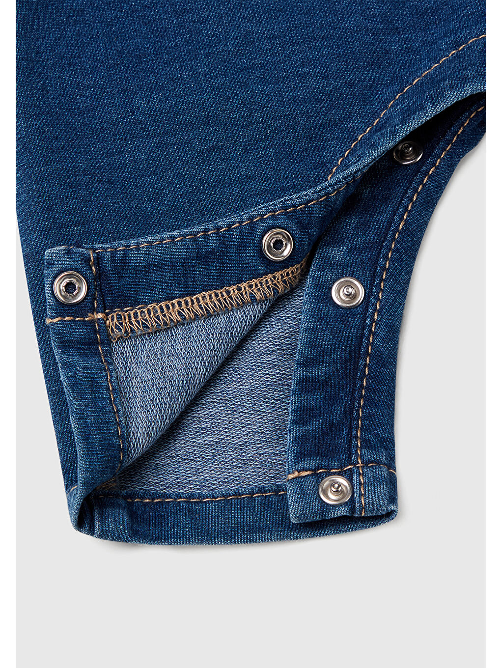 Mavi Bebek Koyu Denim Denim Tulum-3