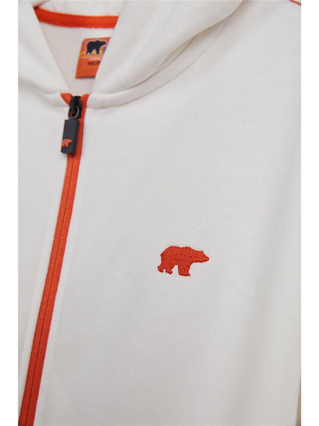 Bad Bear Beyaz Darrel Full Zip Beyaz Çocuk Kapüşonlu Sweatshirt - 1