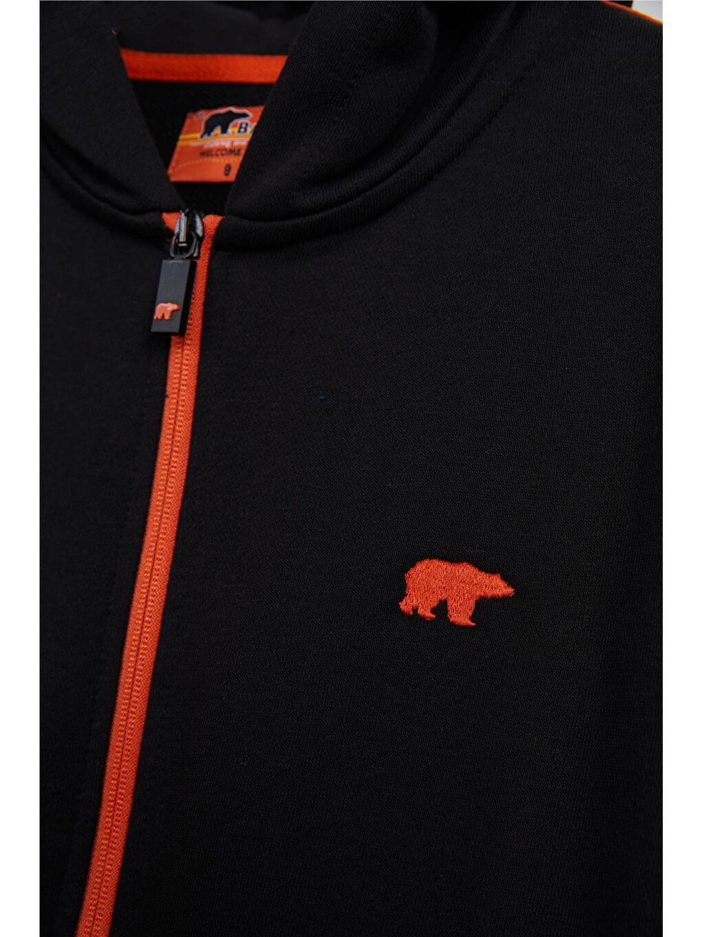 Bad Bear Siyah Darrel Full Zip Siyah Çocuk Kapüşonlu Sweatshirt - 1