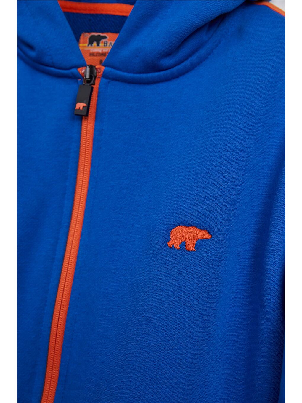 Bad Bear Saks Darrel Full Zip Saks Mavisi Çocuk Kapüşonlu Sweatshirt - 1