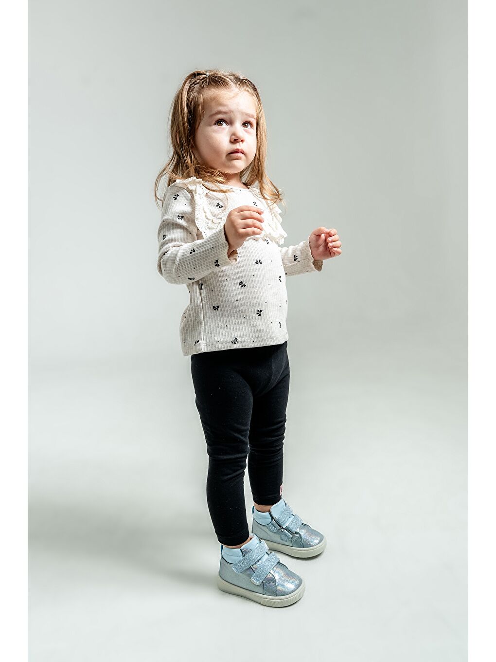 Kız Çocuk Mavi Hakiki Deri Suya Dayanıklı Anatomik İlk Adım Bot