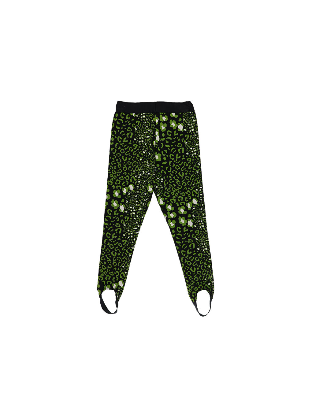 Siyah Kız Çocuk Desenil Tayt-1