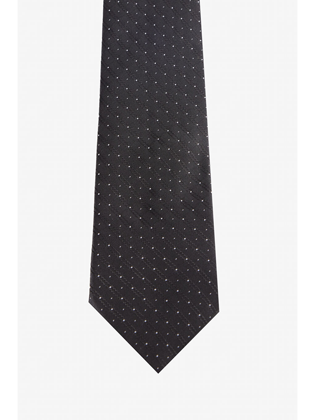 Erkek Siyah-Beyaz Desenli Kravat-1