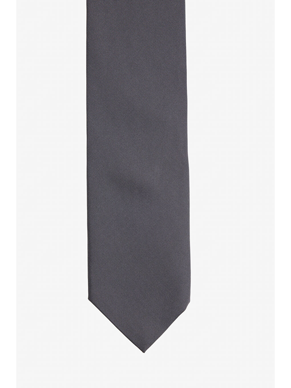 Erkek Gri İpek Kumaşlı Kravat-1