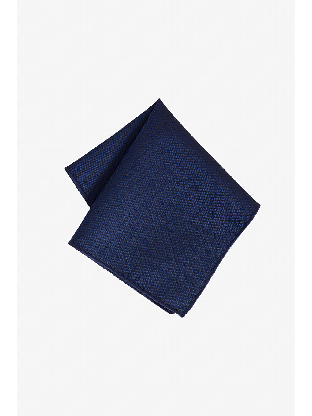 Erkek Lacivert İpek Kumaşlı Kravat-Mendil Set-2