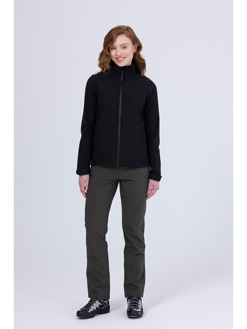 Bianca İnce Softshell Kadın Ceket Siyah