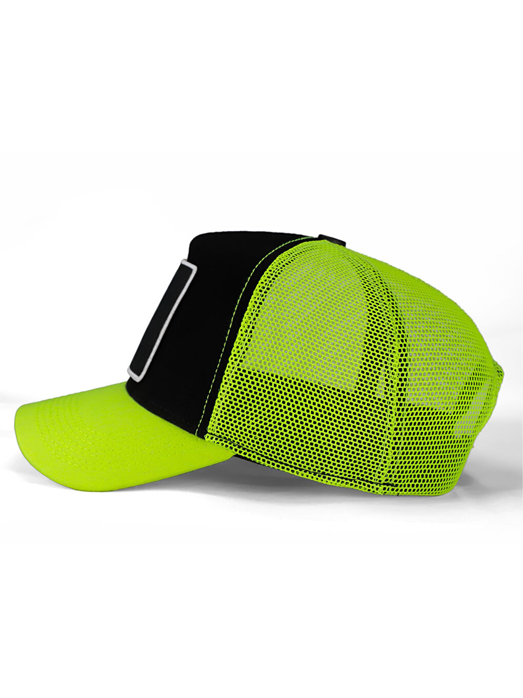 BlackBörk Yeşil V1 Trucker Aslan - 9sb Kod Logolu Unisex Neon Siperli Neon-siyah Şapka (CAP) - 3