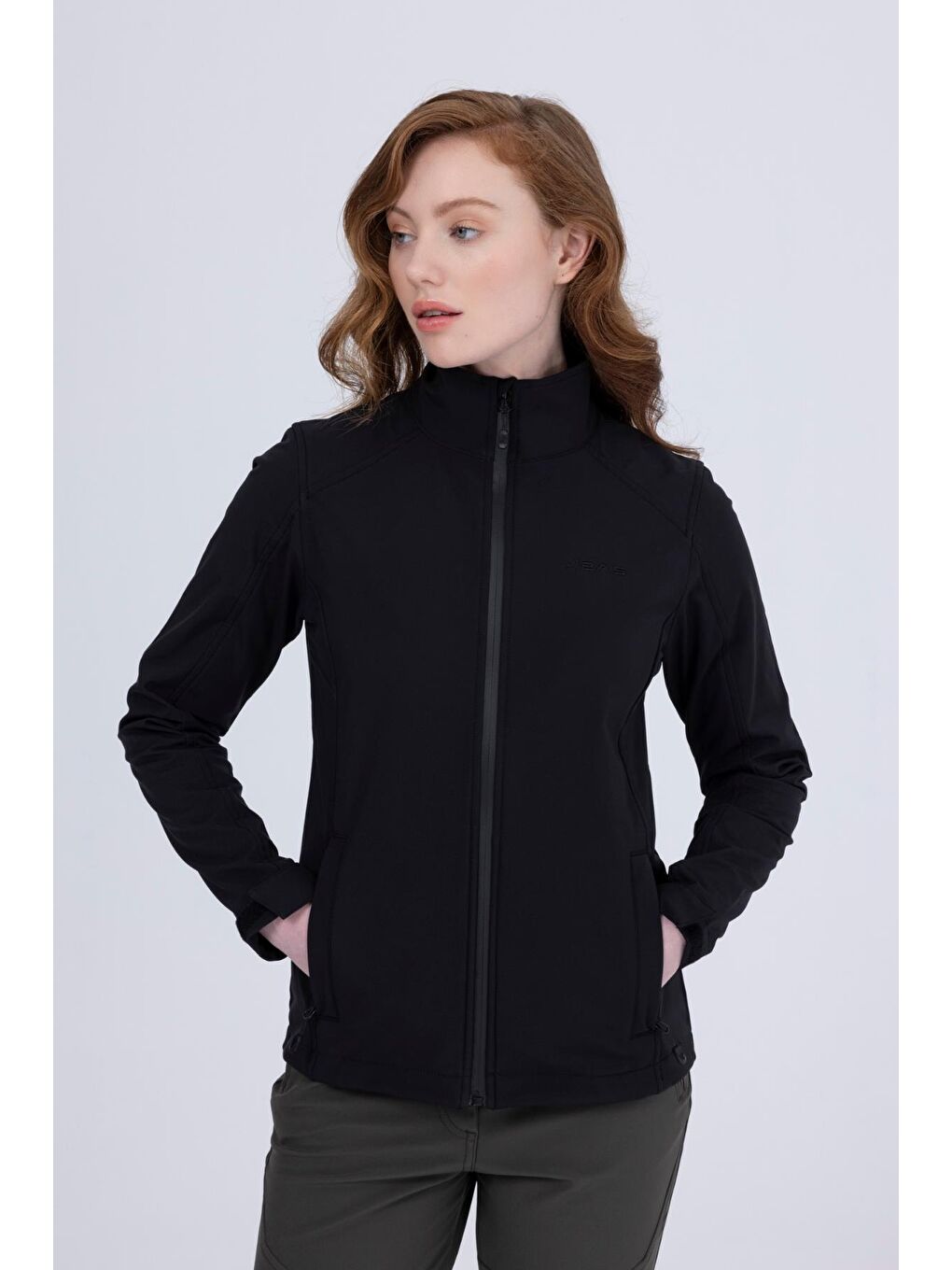 Bianca İnce Softshell Kadın Ceket Siyah-1