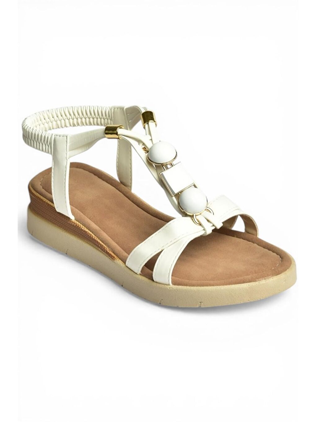 Beyaz Kadın Sandalet Y274801509-4
