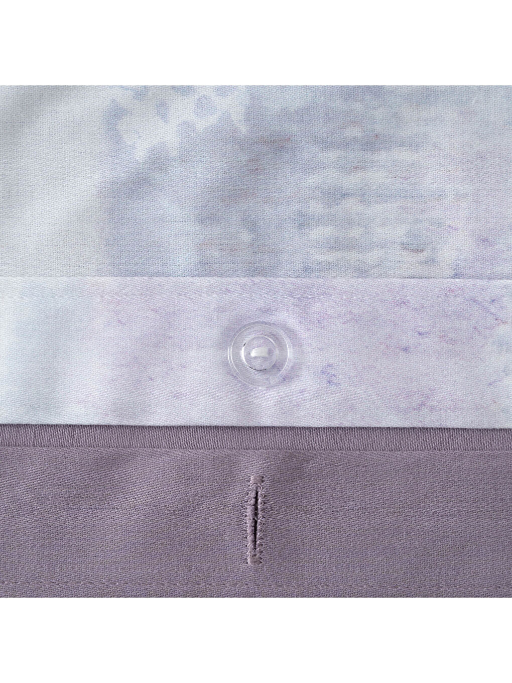 Lumia Çift Kişilik Nevresim Takımı %100 Pamuk 210 TC 83 Tel Saten Digital Baskılı Lila 200x220 Cm-5