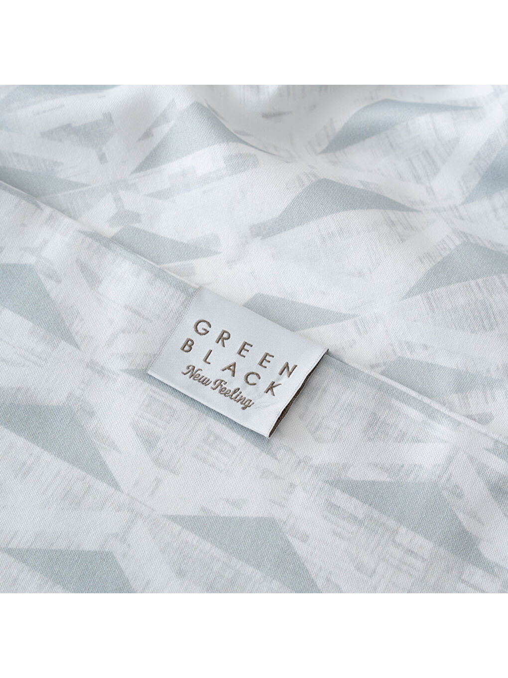 Turkuaz Tria Çift Kişilik Nevresim Takımı %100 Pamuk 210 TC 83 Tel Saten Digital Baskılı Mint 200x220 Cm-3