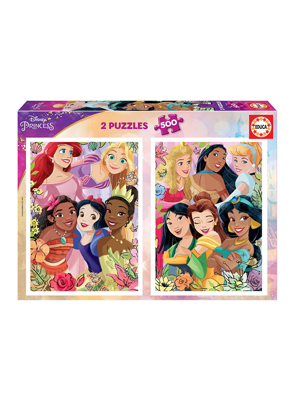 Çocuk Puzzle 2X500 Parça Princess 19253