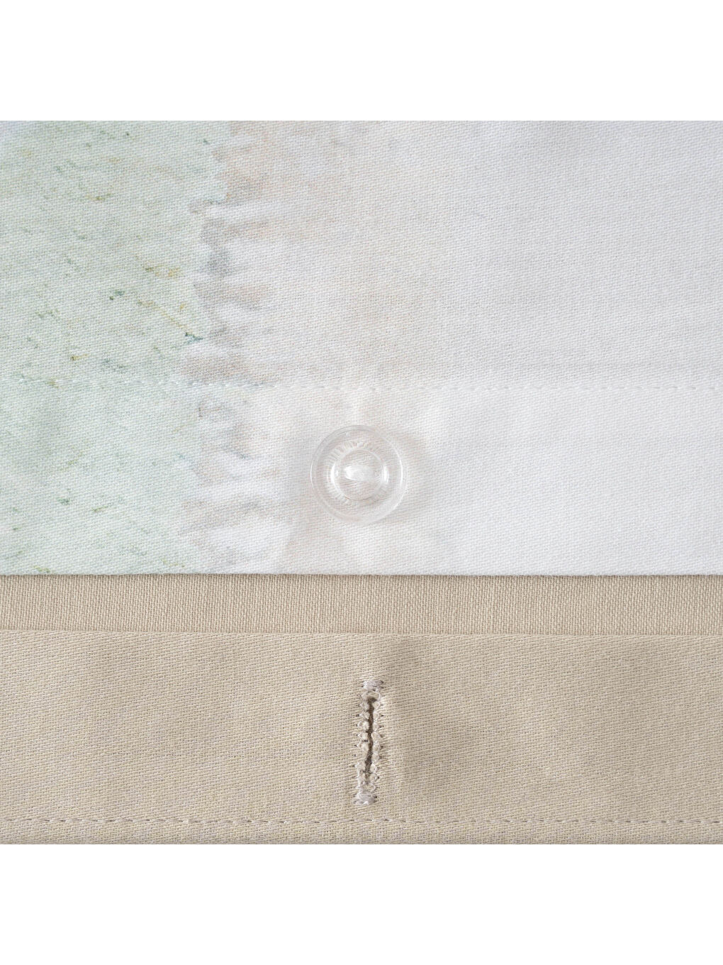 Lumia Çift Kişilik Nevresim Takımı %100 Pamuk 210 TC 83 Tel Saten Digital Baskılı Yeşil 200x220 Cm-6