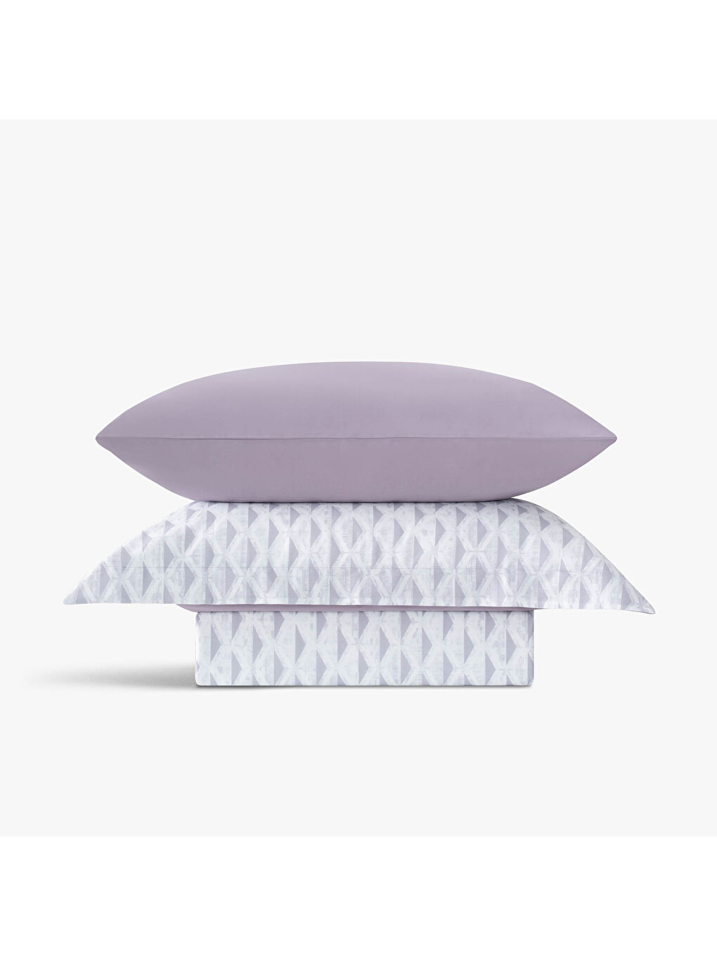 Tria Çift Kişilik Nevresim Takımı %100 Pamuk 210 TC 83 Tel Saten Digital Baskılı Lila 200x220 Cm-2