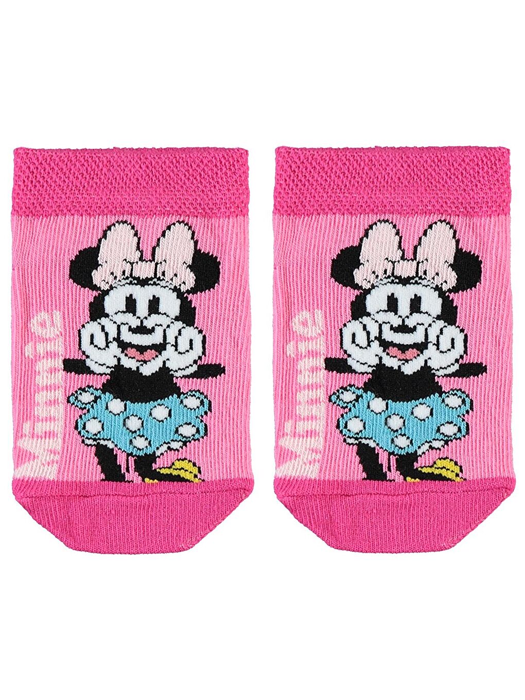 Civil Pembe MN22134-4 Minnie Mouse 3-11 Yaş Kız Patik Çorap - 2