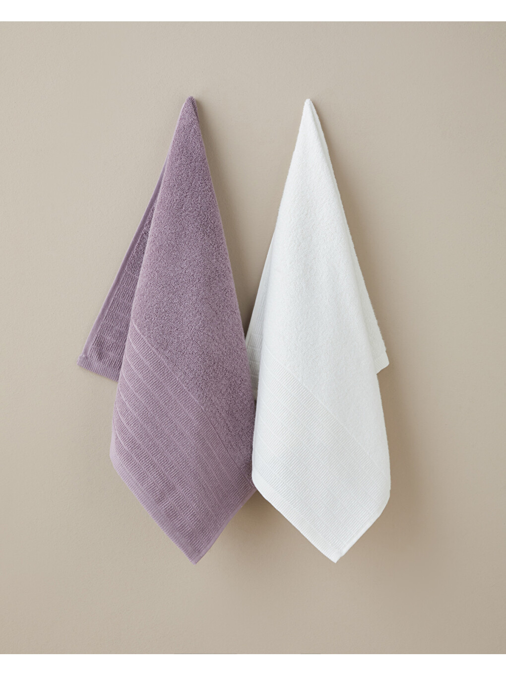 Pure Pamuk Banyo Havlusu 70x140 Cm Mor-3