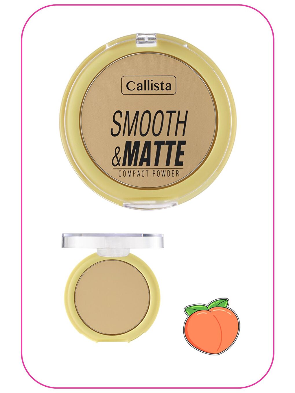 Callista Kum Smooth Matte Compact Powder Mat Görünümlü Pudra 20 Sand - 2