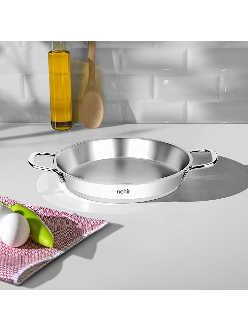 Gri Silver Çelik Omlet Sahan 16 Cm Gümüş