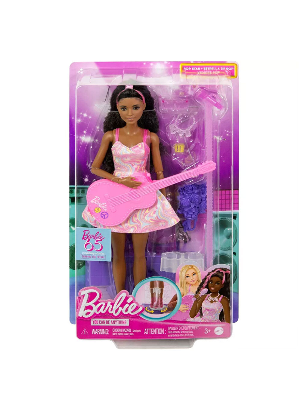 Barbie 65th Deluxe Kariyer Bebekleri Pop Yıldızı HRG43