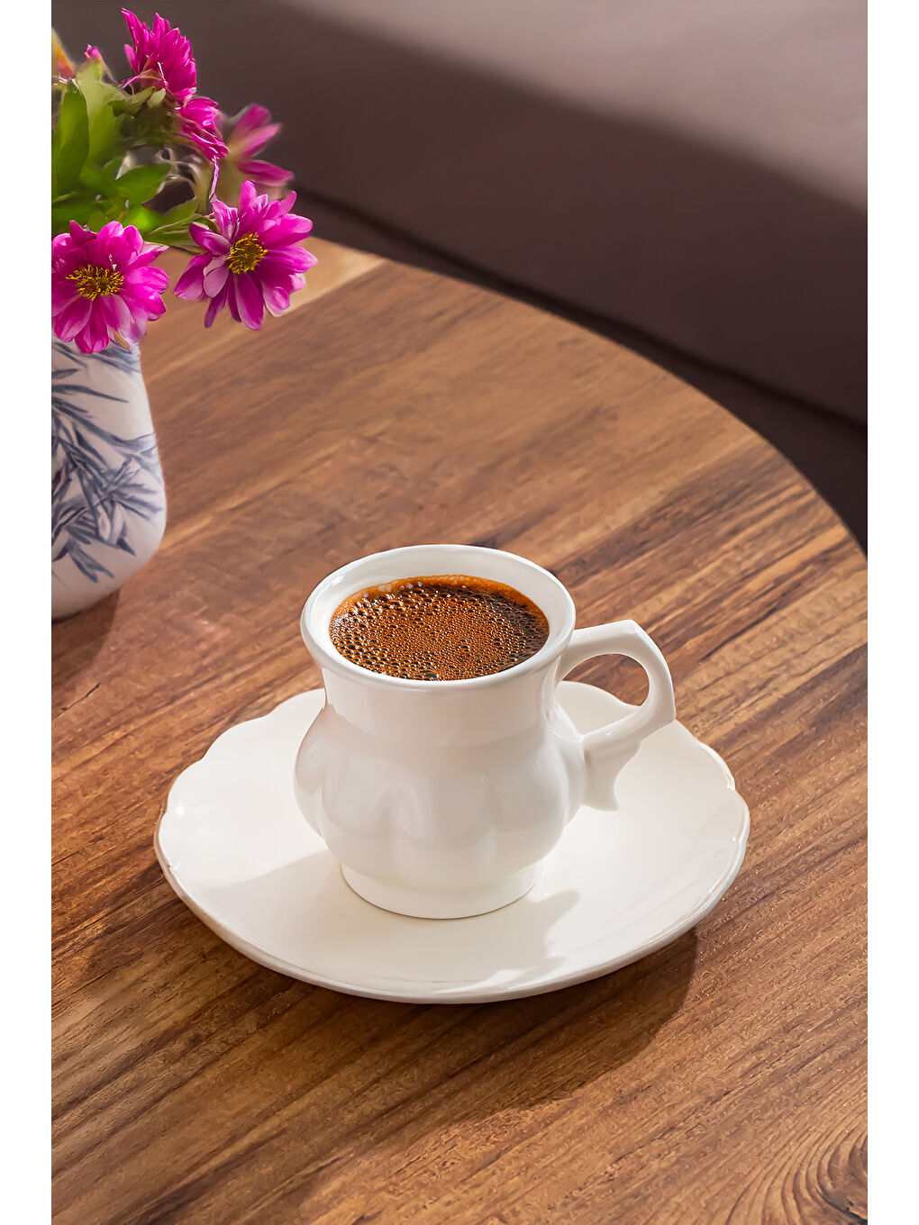 Emery 6'lı Beyaz Porselen Fincan Takımı-2