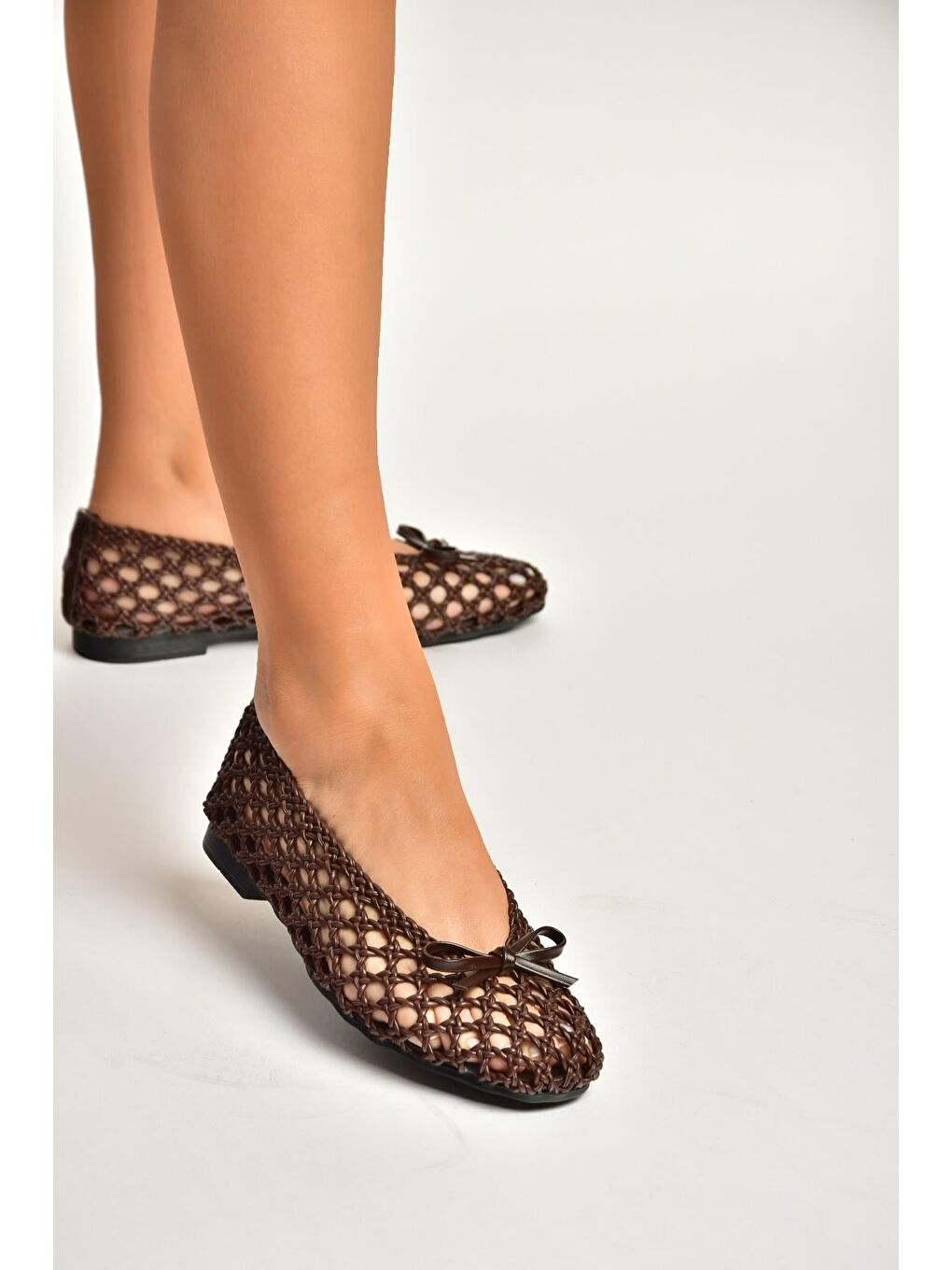 Kahverengi Kadın Babet Y282712509-2