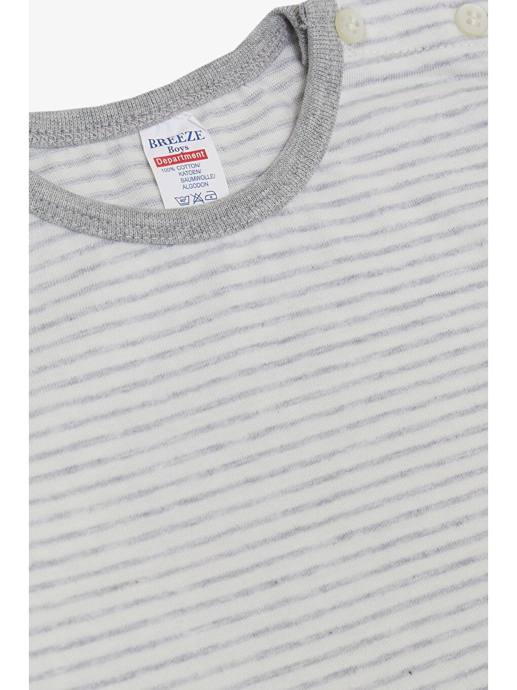 Gri Erkek Bebek Tişört-2