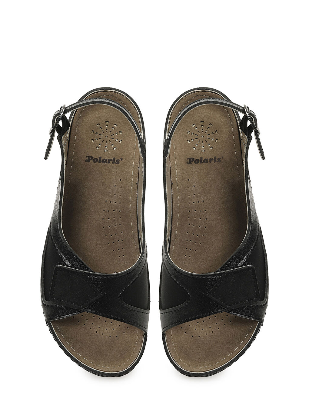 167249.Z6FX Siyah Kadın Düz Sandalet-3