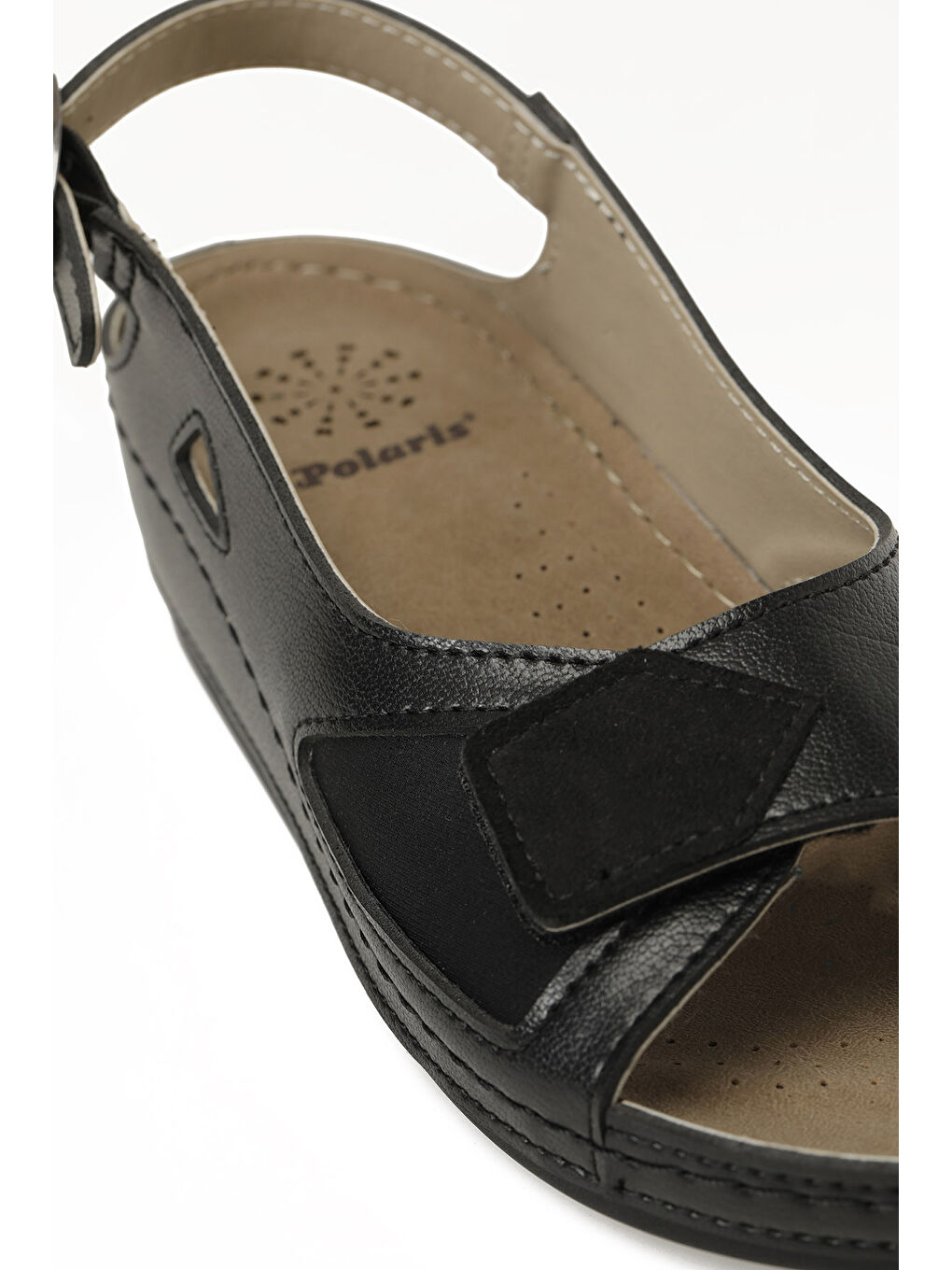 167249.Z6FX Siyah Kadın Düz Sandalet-6